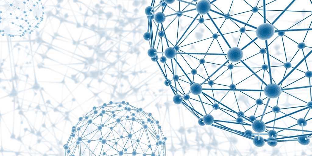 Blue network ball